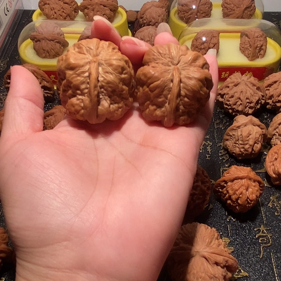 核桃文玩蛤蟆头一帆风顺