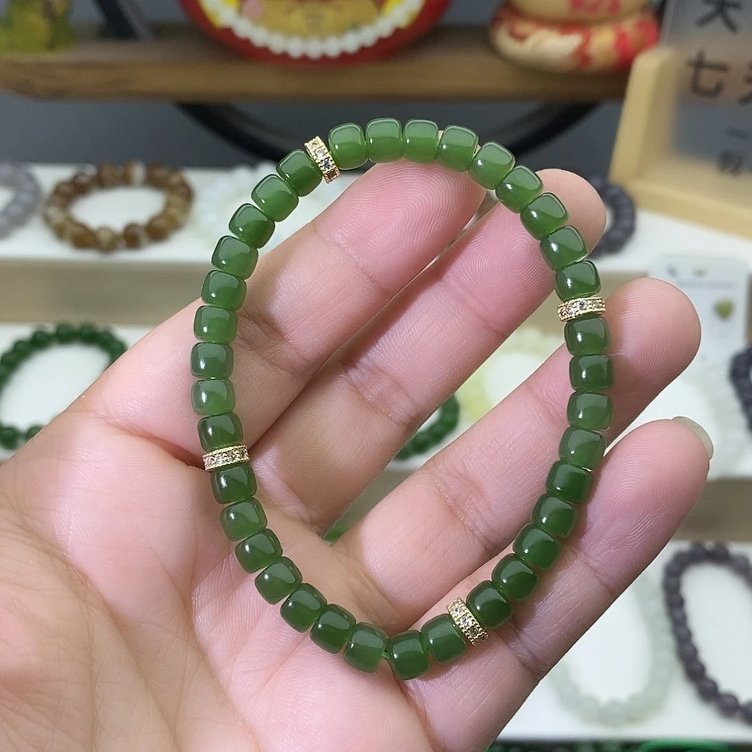 和田玉未镶嵌手链