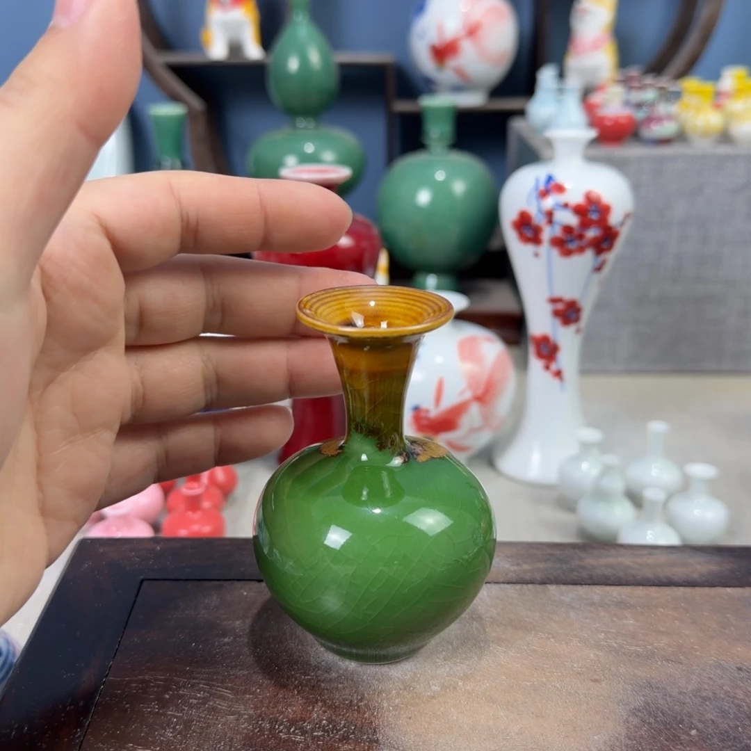 陶瓷手工小花器摆件