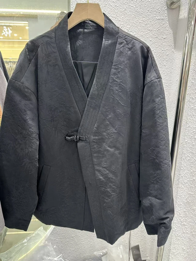 1016高端100桑蚕丝填充棉袄国风时尚百搭秋冬