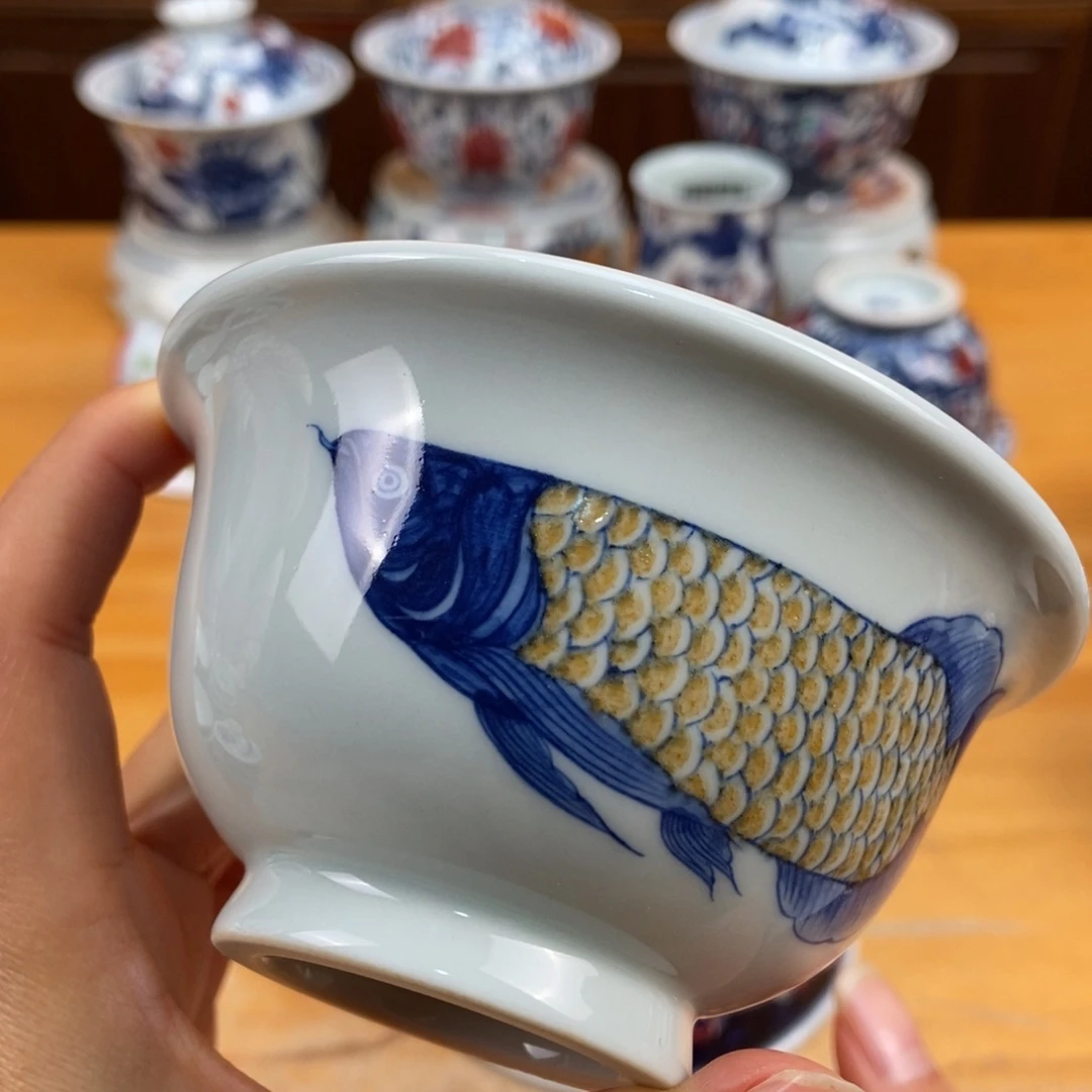 手绘现代茶具非古董