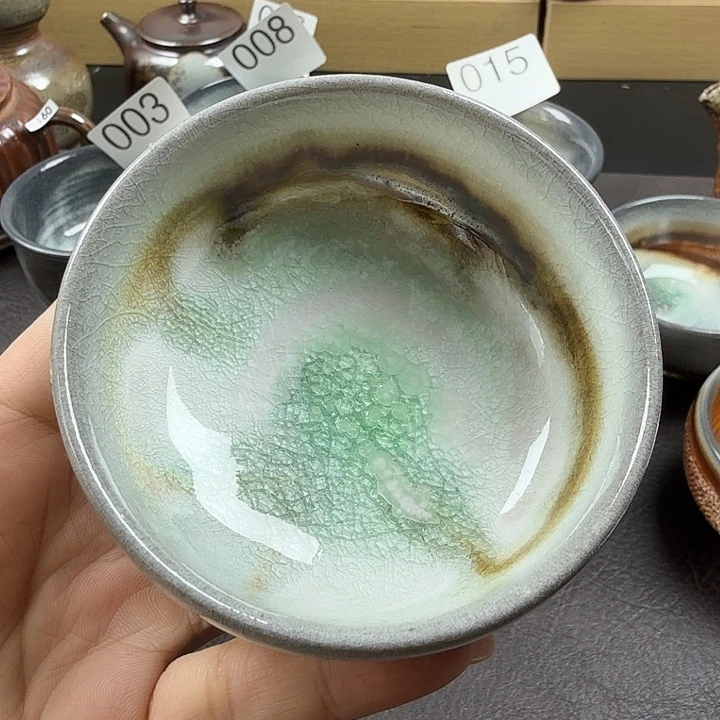 手工手作柴烧主人杯
