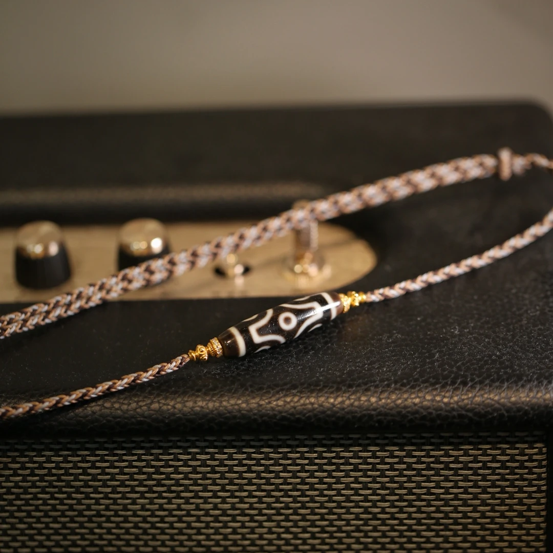 全新设计款十字金刚六眼 图腾很霸气 编绳很n/b 原创玛瑙项链