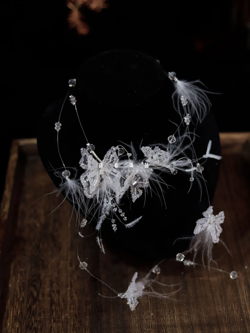 合金亚克力项链 BH6386喜看精选新娘头饰脖链