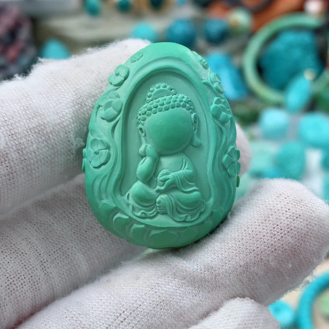 绿松石珠宝奇石未镶嵌