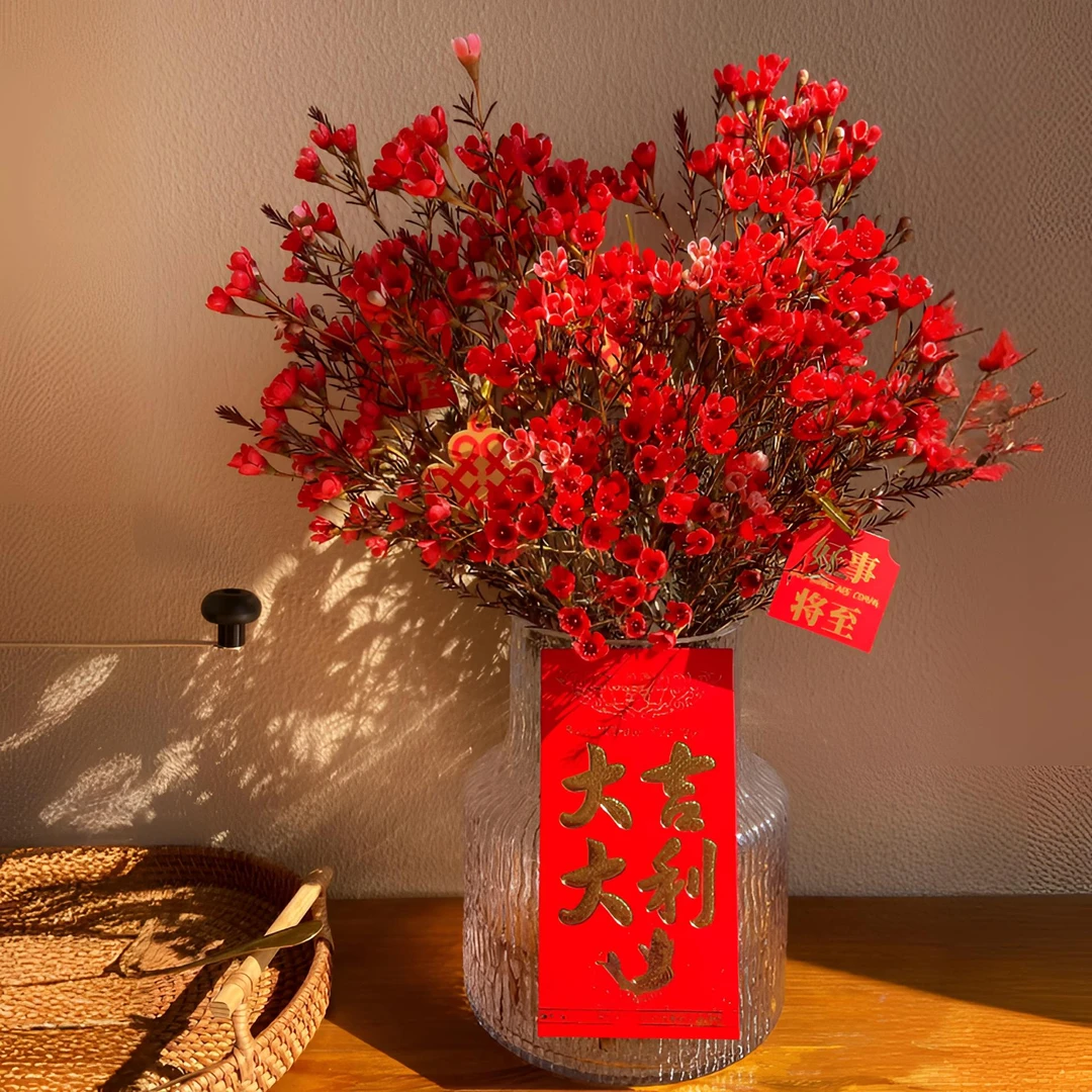 云南基地直发A级澳洲腊梅家用红色鲜花客厅花束云南鲜花家用鲜花