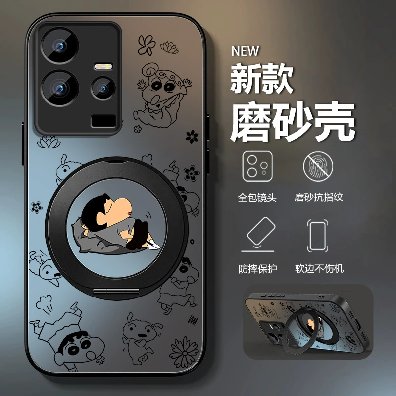 适用iQOO11手机壳新款iQOO11pro旋转支架iQOO11s车载磁吸小新