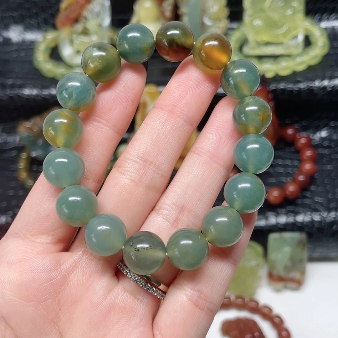 【闪购商品】未镶嵌蛇纹石玉手串