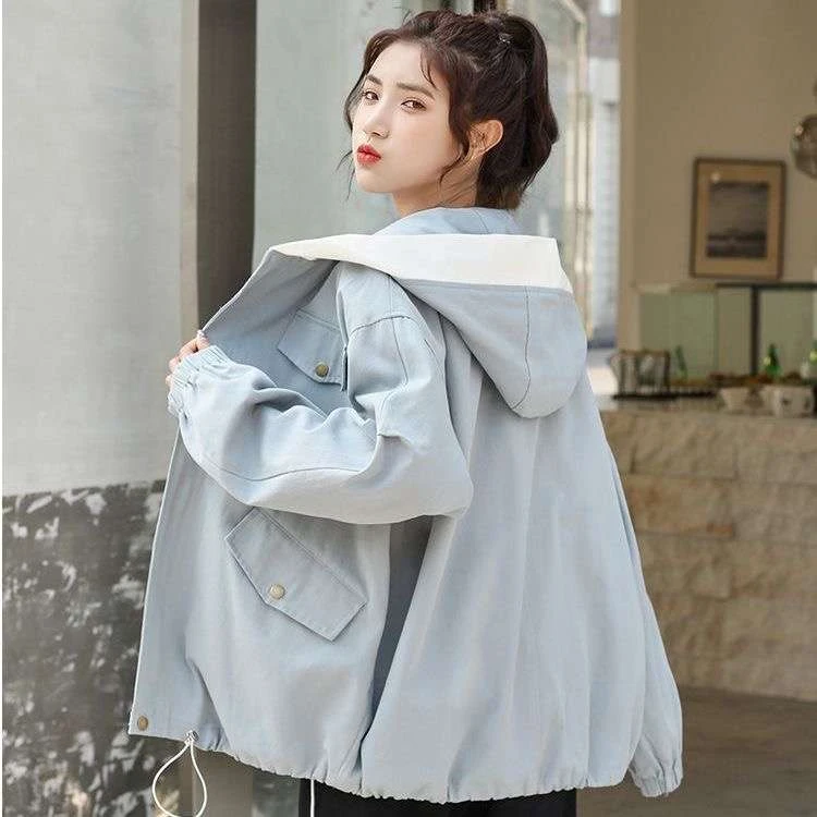 FAVMARTHA12少女春秋棒球服13初中高中学生15宽松百搭夹克岁女孩