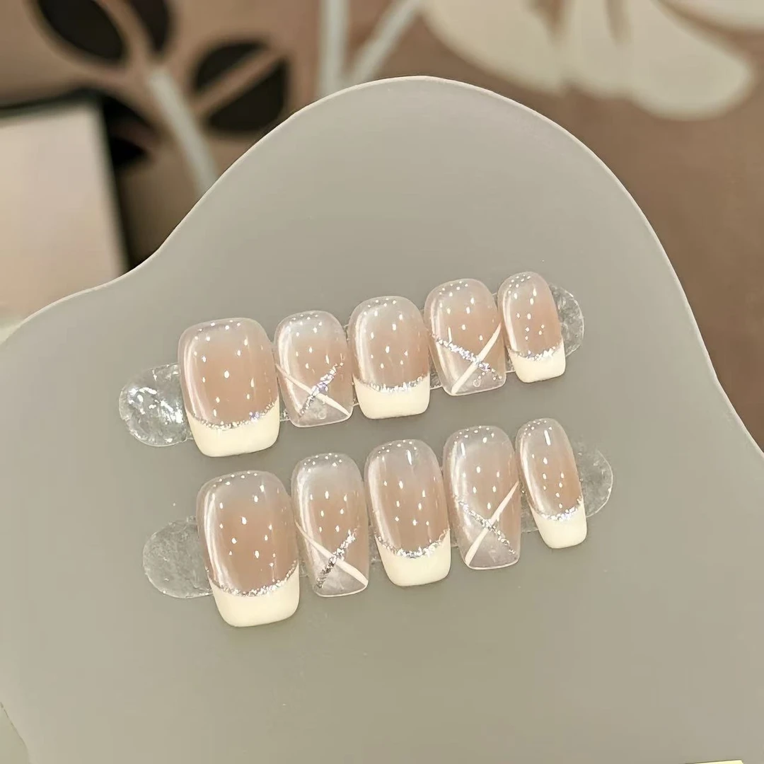 芝士奶油-Naier奈儿轻奢高定美甲10片装