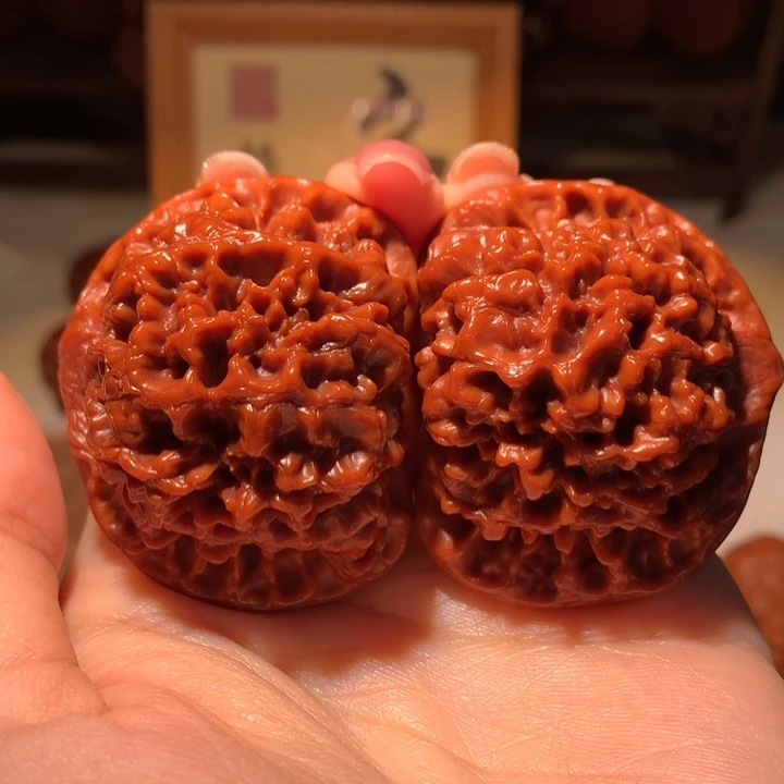 文玩核桃把件50官帽