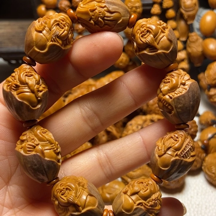 【闪购商品】橄榄核手串/手链包衣财神1.78