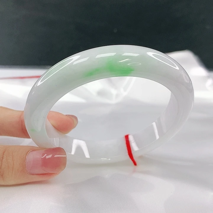 翡翠未镶嵌手镯圈57.8，40205