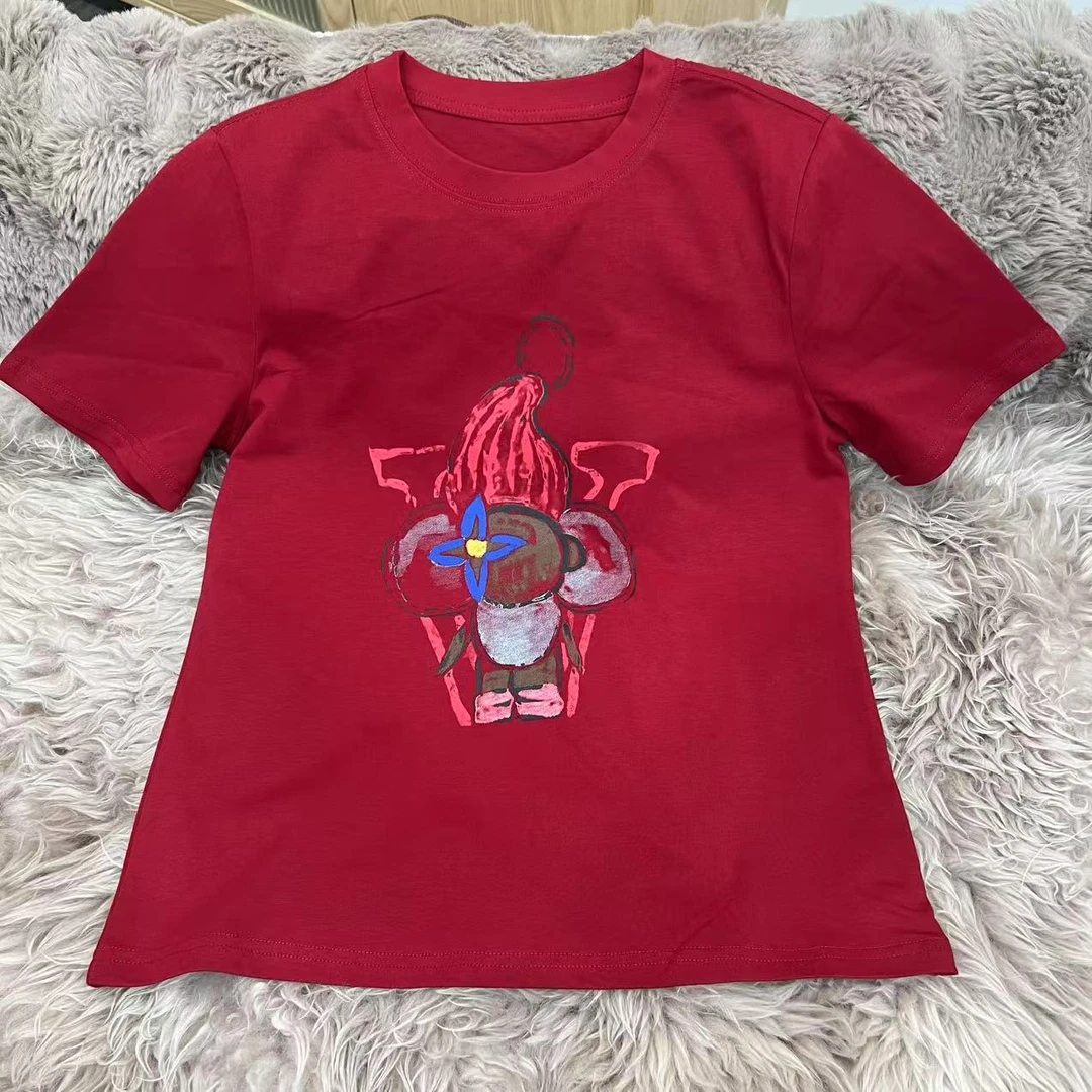 【LULU】2025新款百搭时尚T恤简约显瘦短袖上衣YM25008