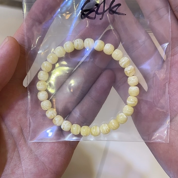 手链琥珀未镶嵌胖***麻蜜蜡