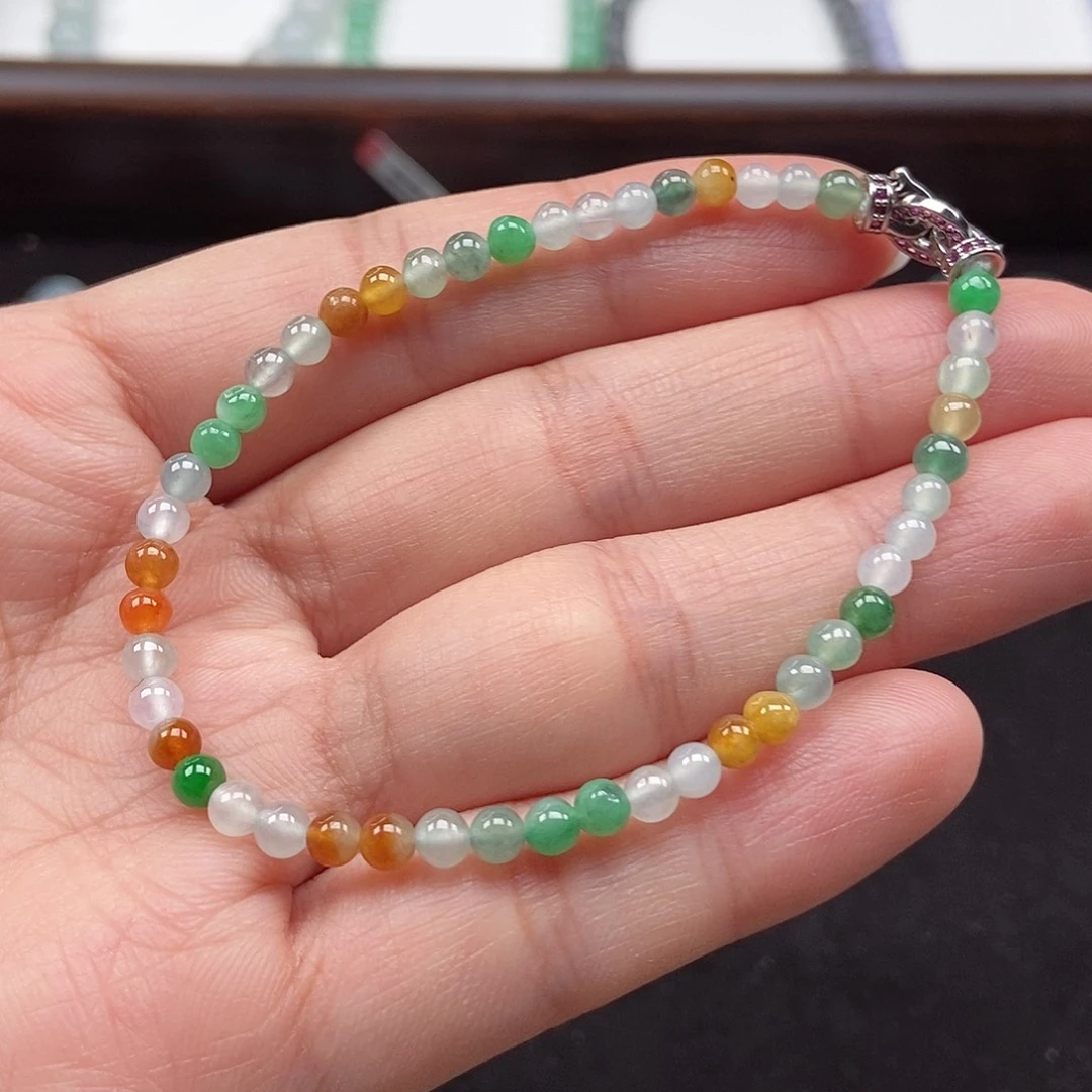翡翠未镶嵌手串卡3.6