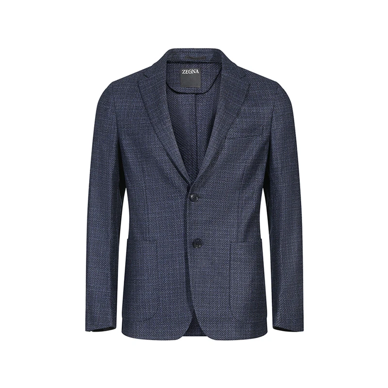 未使用 ZEGNA 杰尼亚 男士编织休闲西服西装上衣外套1DNMG0 8507