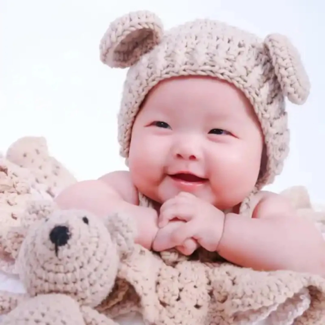 立体小羊小熊针织连体衣