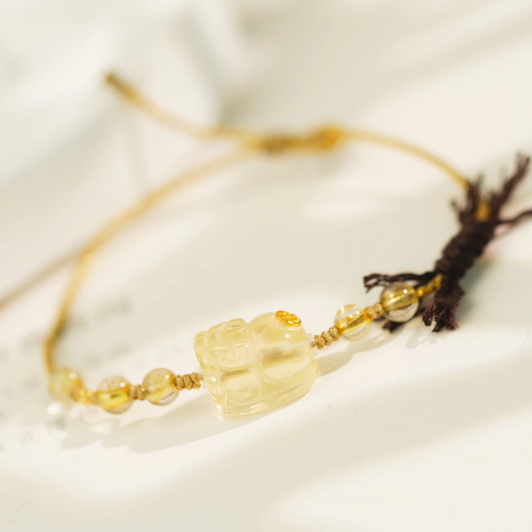 【琪钰】藏云 · 18K金貔貅水晶手绳