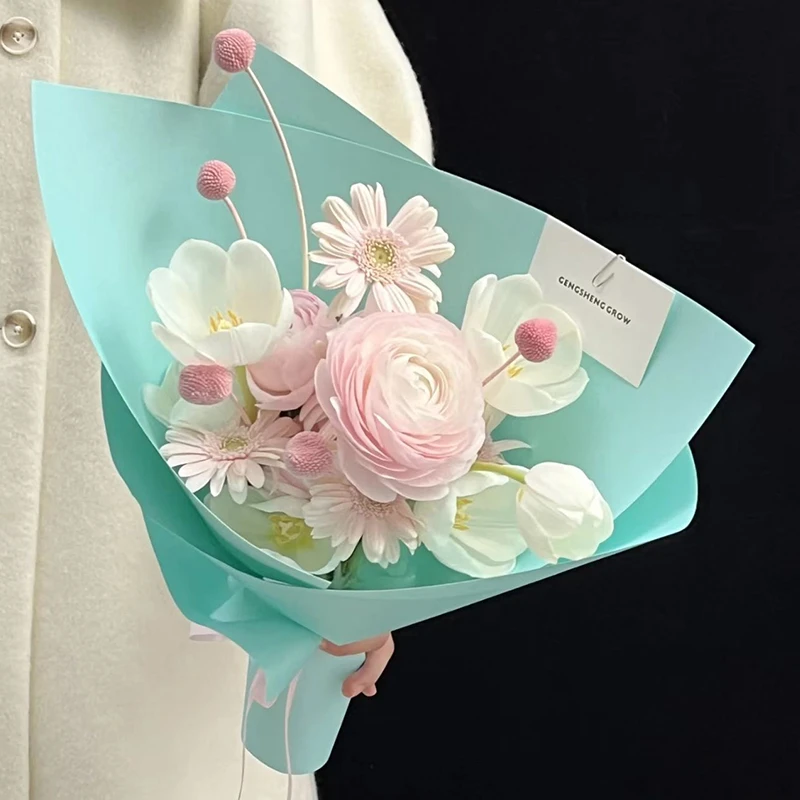 硬挺造型纸鲜花花束加厚牛皮157g包花纸花店diy手工礼品包装材料