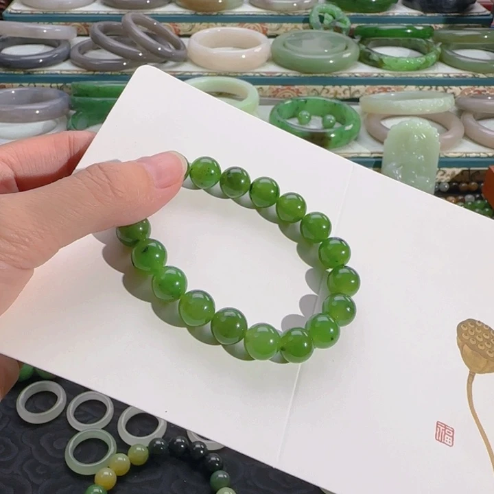 未镶嵌手串和田玉碧玉卡10