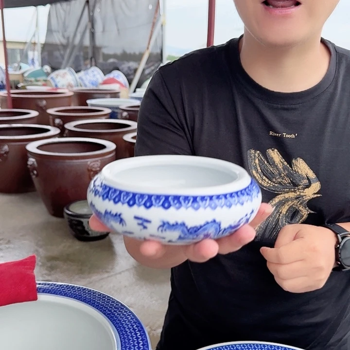 瓷片直径15厘米高度6厘米…………