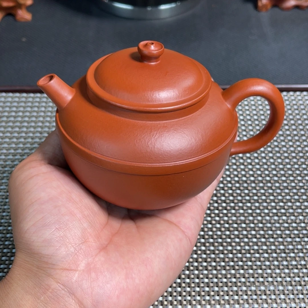 原矿朱泥精工制作线圆壶