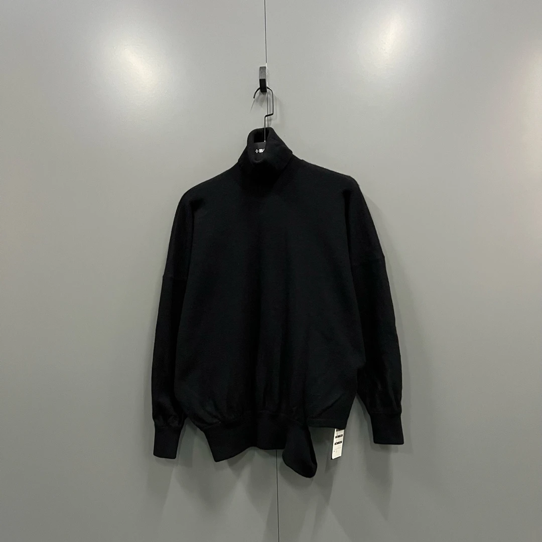 95新 Balenciaga/巴黎世家 黑色破坏高领针织衫 36码/7800/