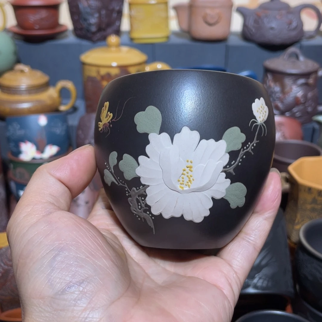 原矿紫砂手工主人杯