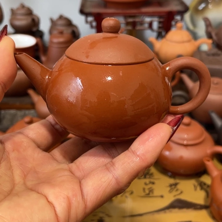 紫砂茶壶不****a红清水梨