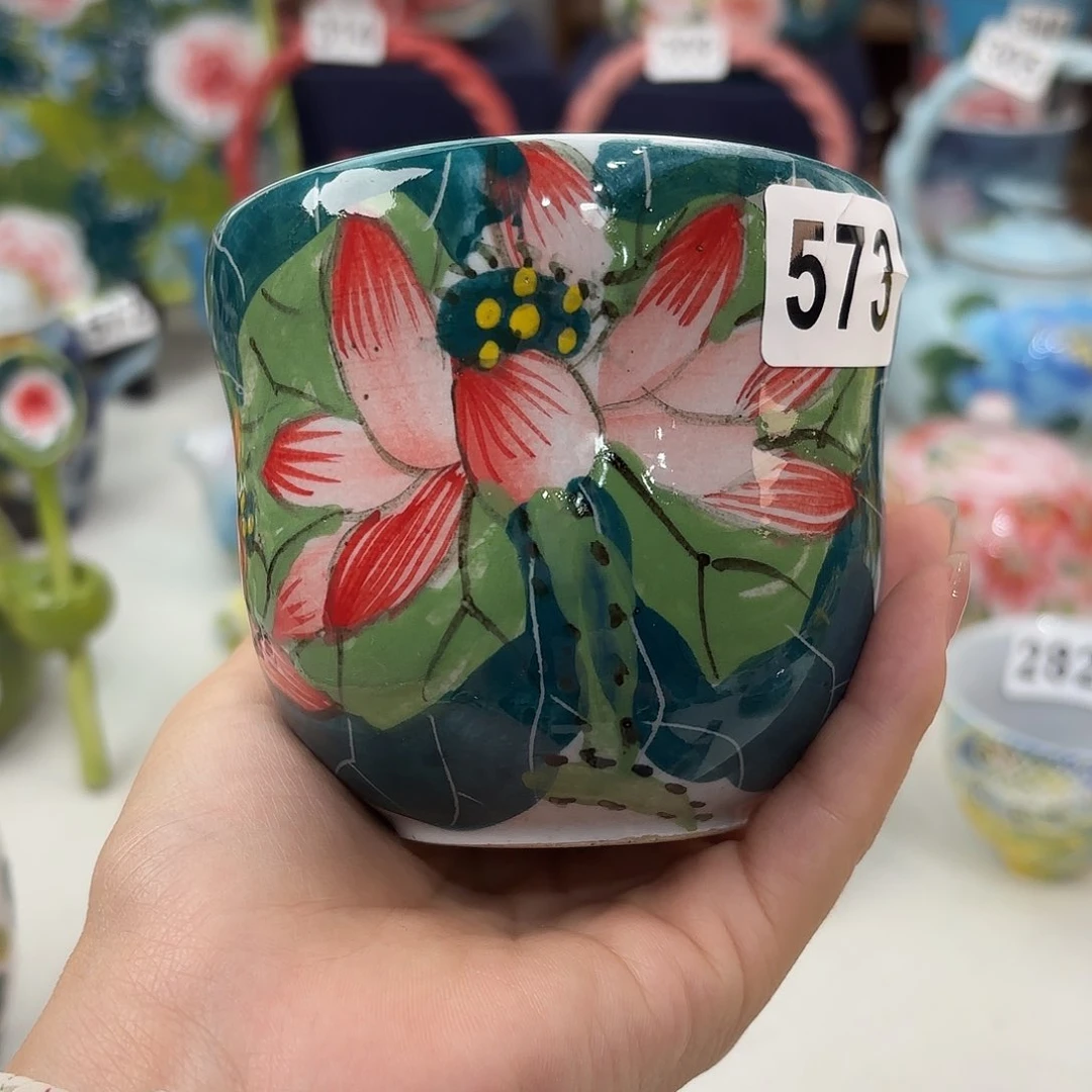 景德镇手绘高温釉下彩陶瓷茶具