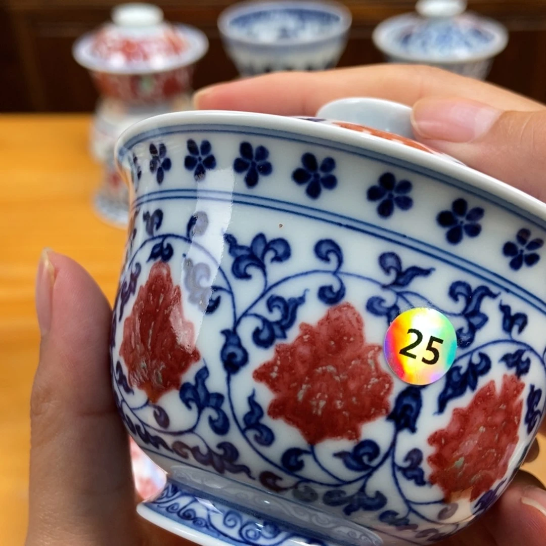 手绘现代茶具非古董