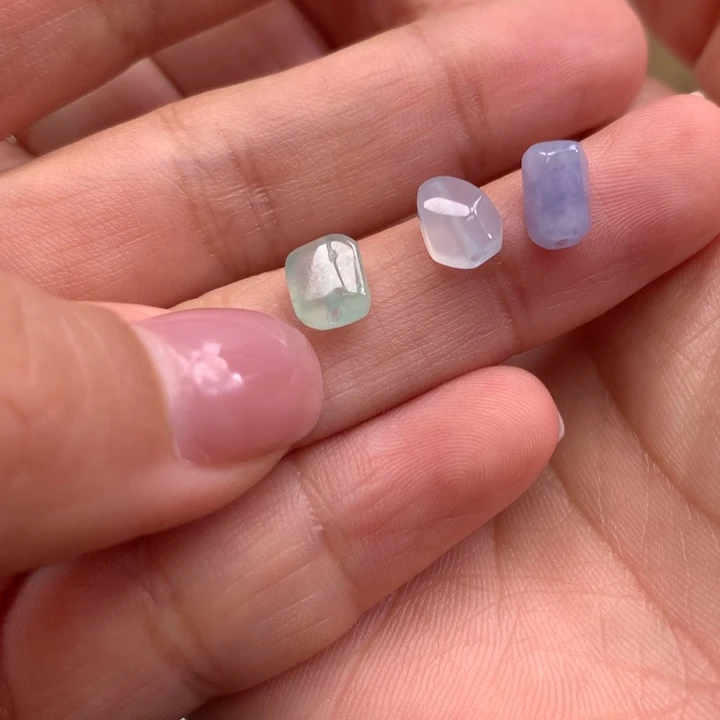 手链翡翠未镶嵌-扁珠