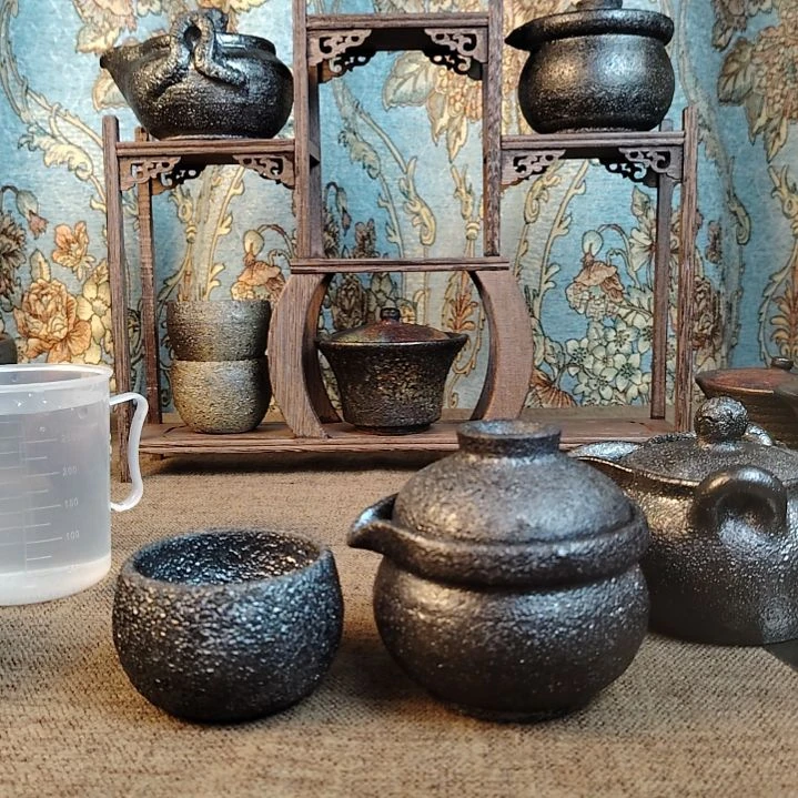 全手工制作荥经黑砂一壶一杯