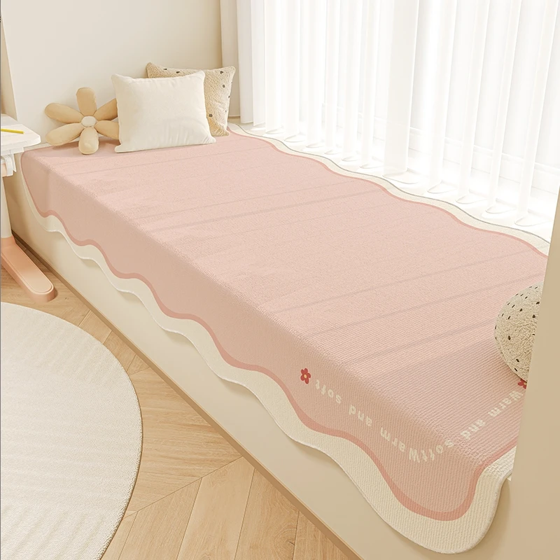 2026新款飘窗垫卡通窗台垫可机洗定制四季通用主卧室阳台垫子耐脏