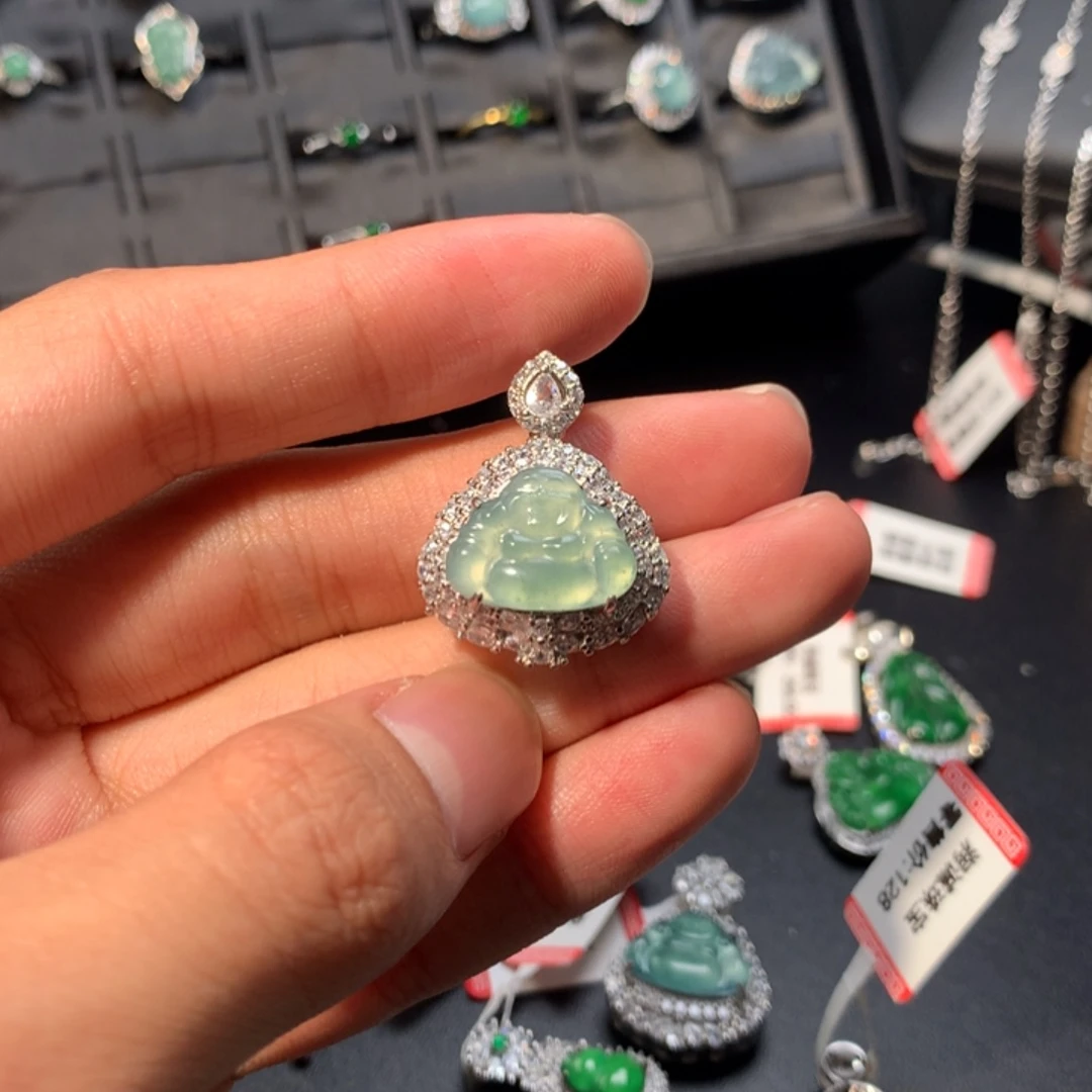 翡翠未镶嵌吊坠(不含链)