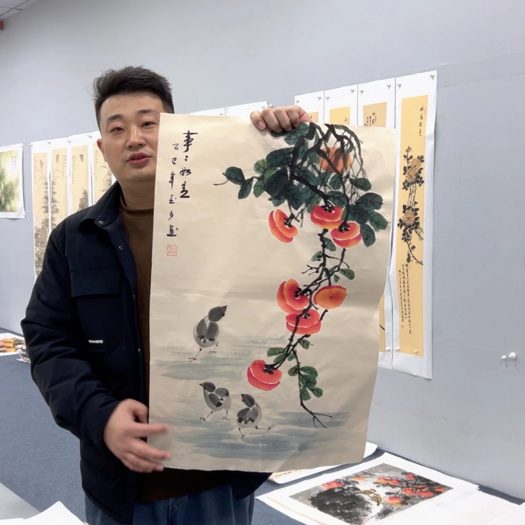 国画国画作品宣纸纯手绘