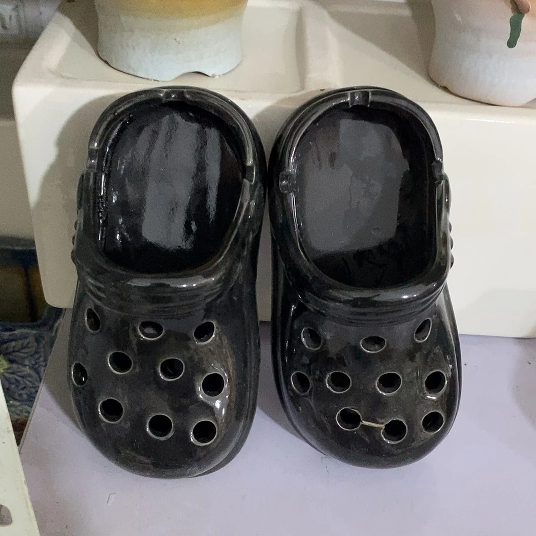 摆件水培陶盆无孔 瑕疵介意勿拍