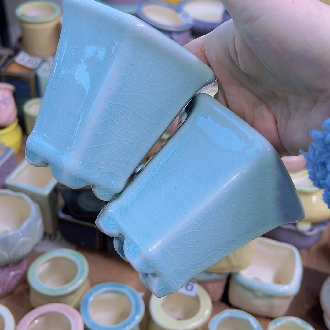 红陶陶瓷花盆当场满12包邮