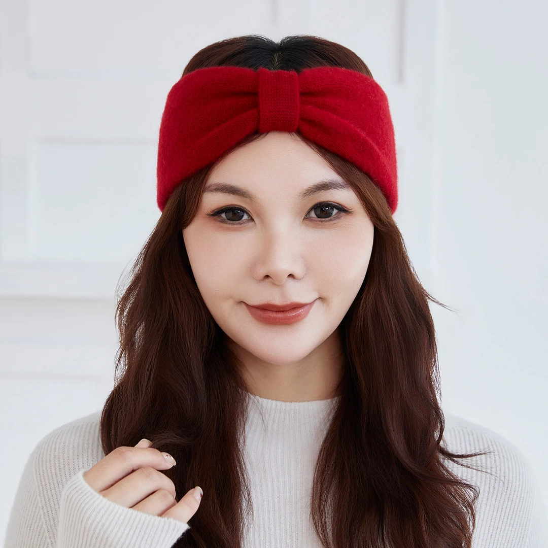 25新款100%山羊绒日韩款女欧美风休闲风简约极简风网红气质束发