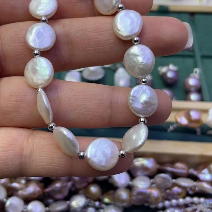 淡水珍珠手绳合金