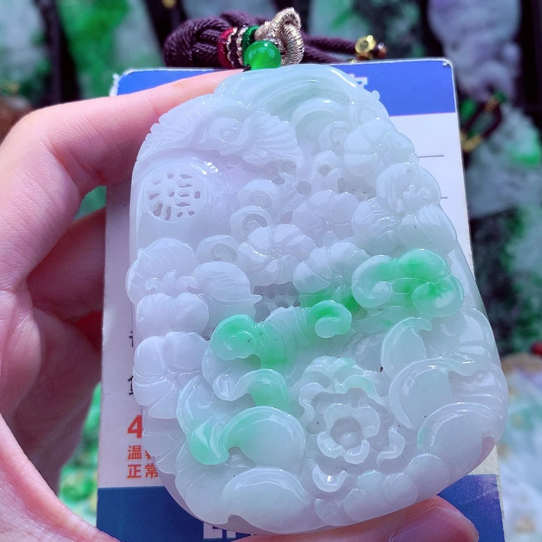 翡翠未镶嵌颈饰天然