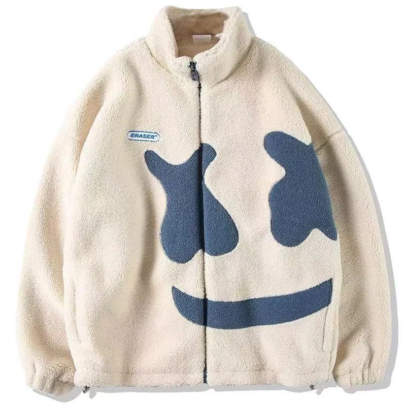 秋冬季新款男士短款休闲颗粒绒短款外套夹克252310