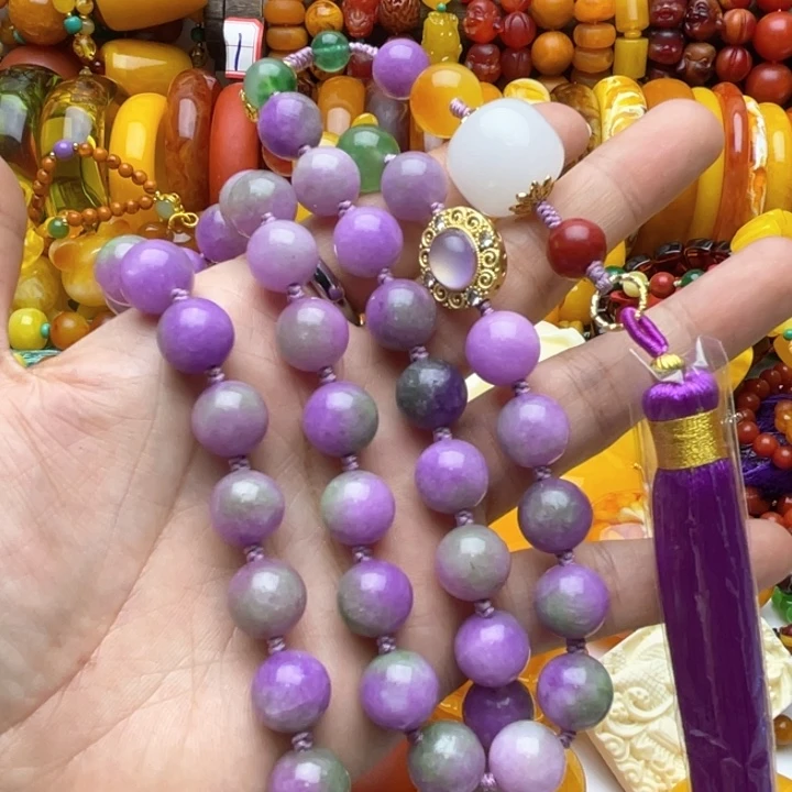 树脂制品25号紫色项链