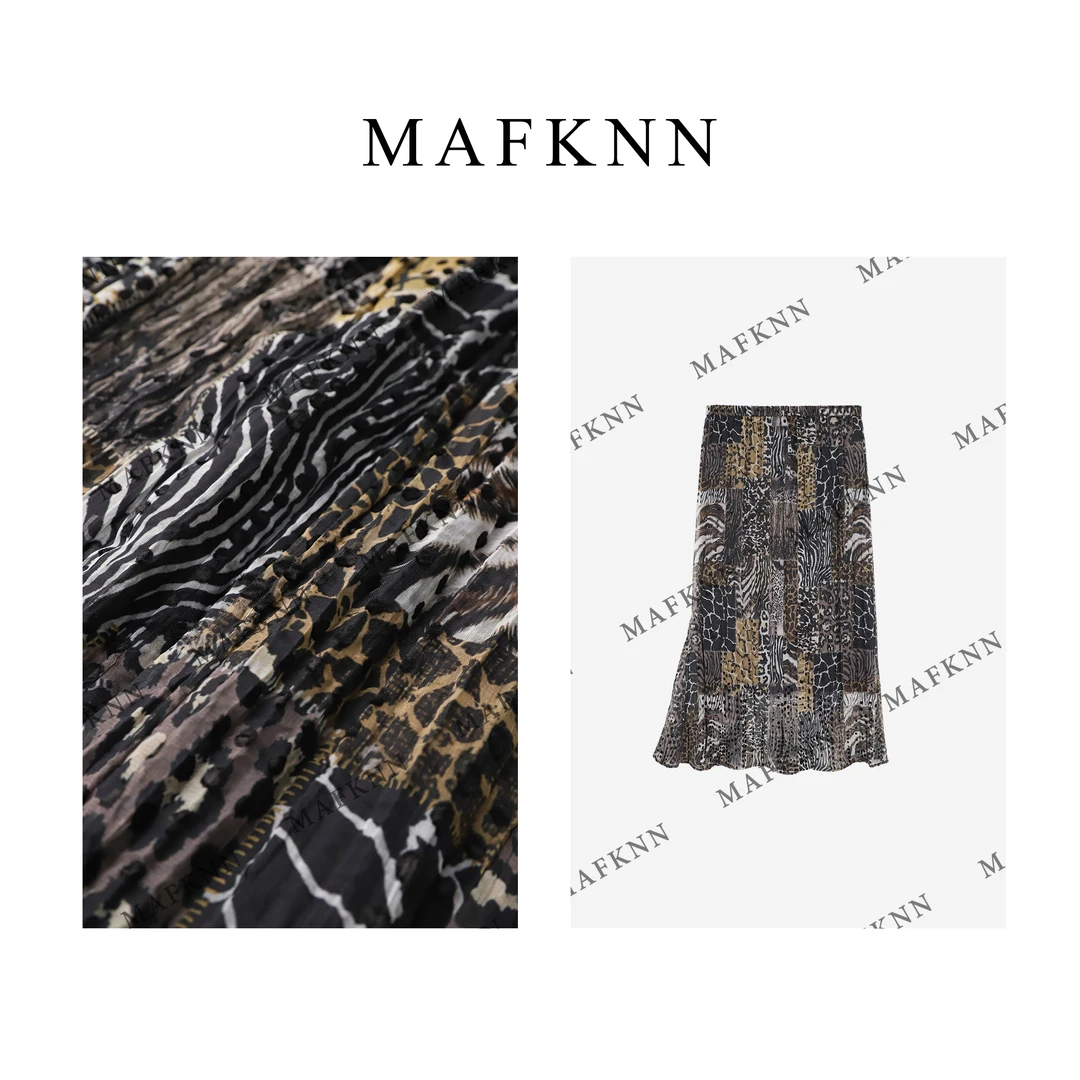 MAFKNN/玛肯时尚休闲简约百搭气质春季半身裙MK11701