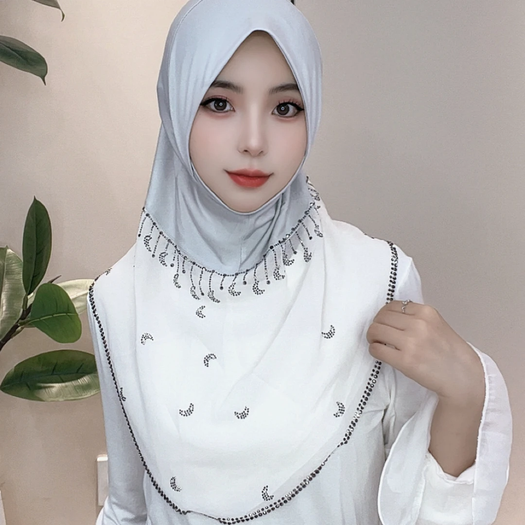 哚哈秋季新款圆版烫钻头套送珍珠针