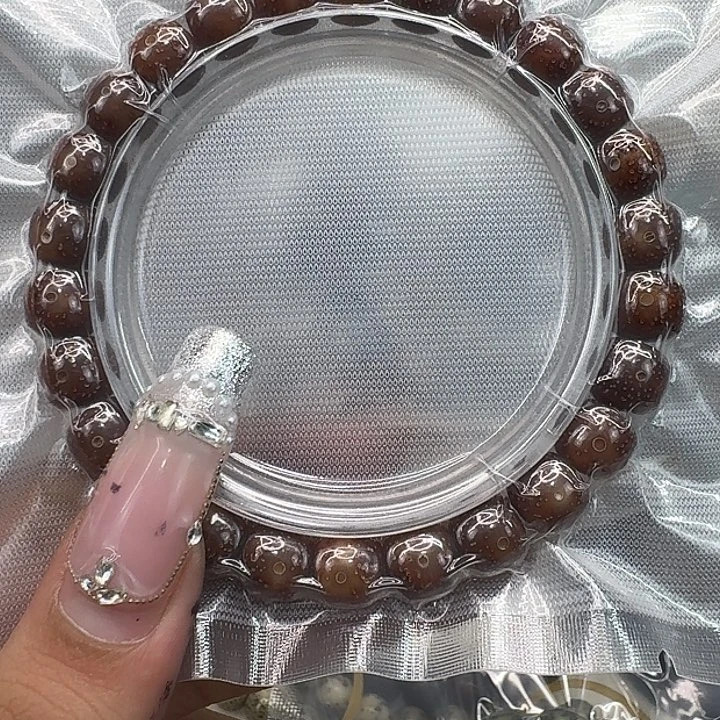 星月菩提手串268尽头粉冰遇华星月98桶单圈