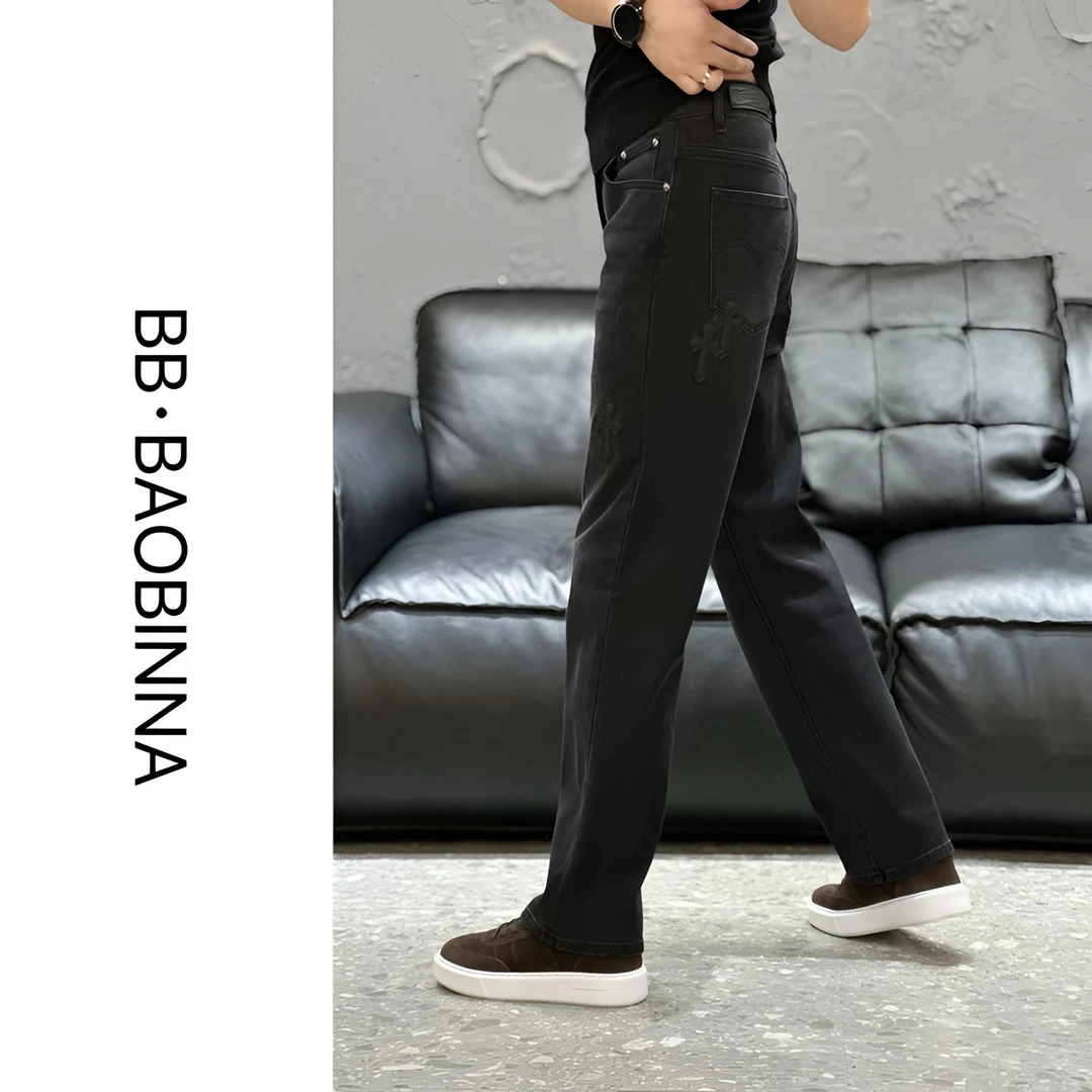 小野· 男装 | 男士高订轻奢男士牛仔裤88222