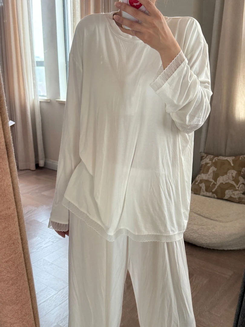张妈妈同款超软莫代尔家居服（自带胸垫）