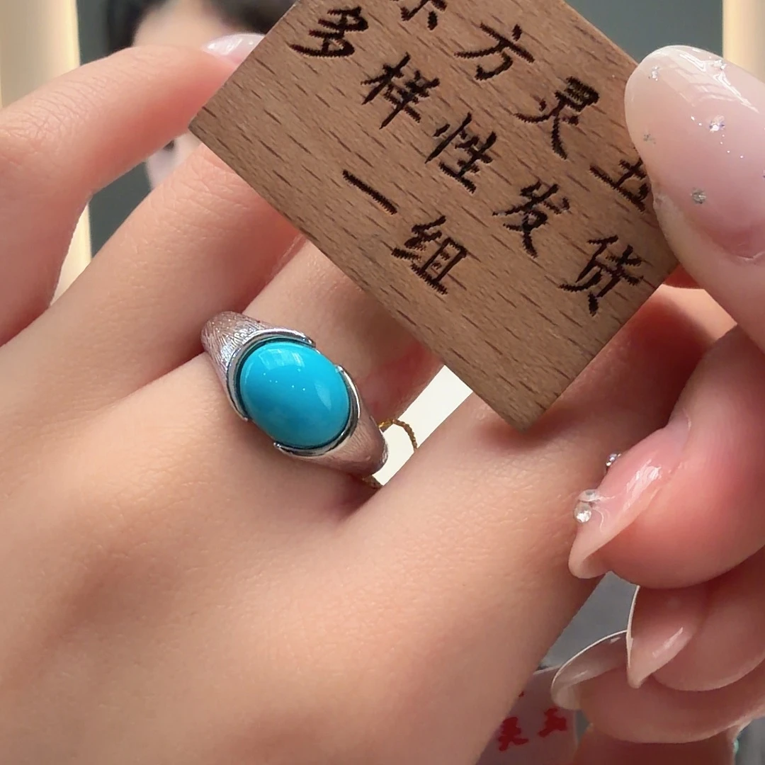 绿松石银S925镶嵌颈饰